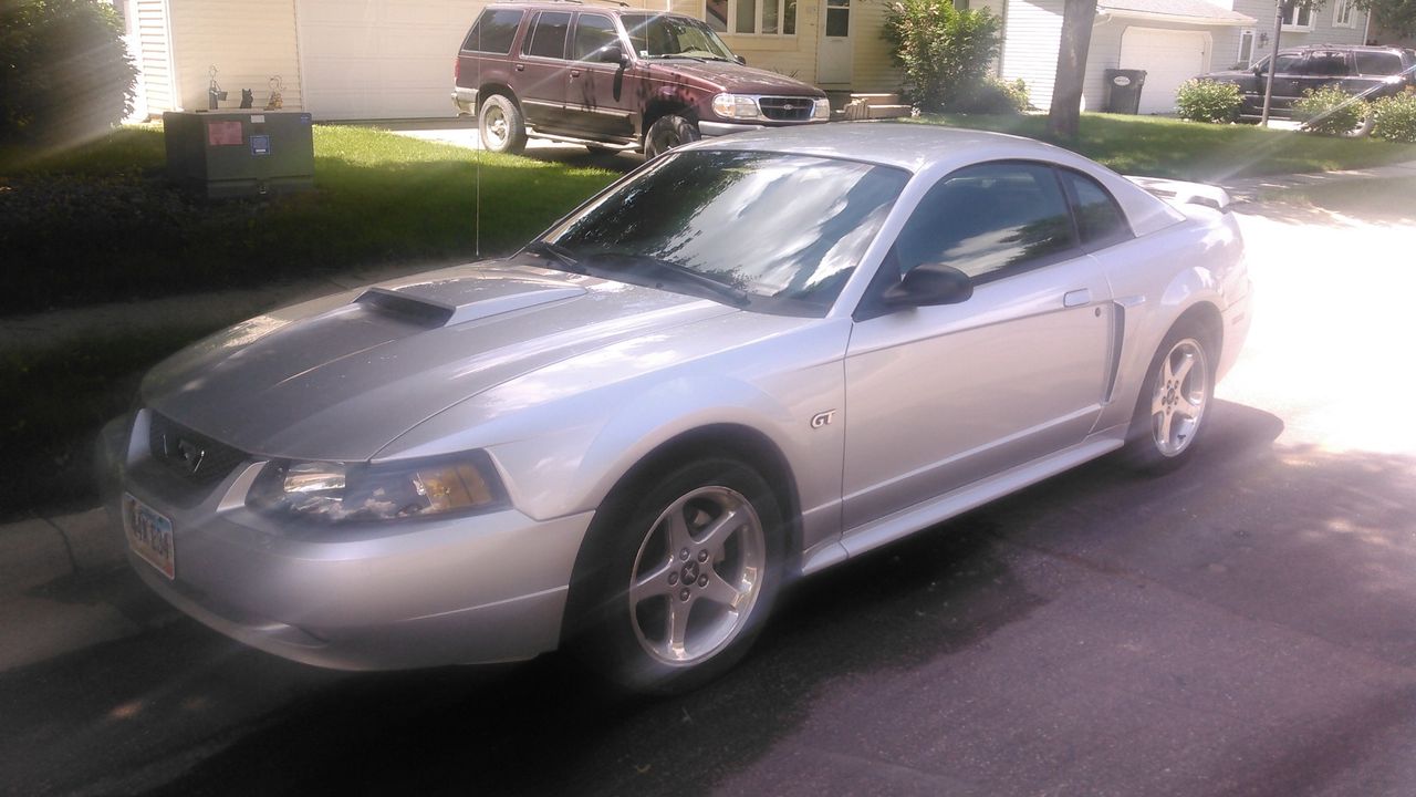 2003 Ford Mustang GT Premium | Sioux Falls, SD, Silver Clearcoat Metallic (Silver), Rear Wheel