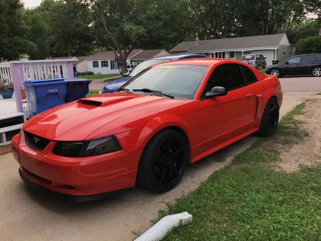 2004 Ford Mustang, Competition Orange (Red & Orange), Rear Wheel