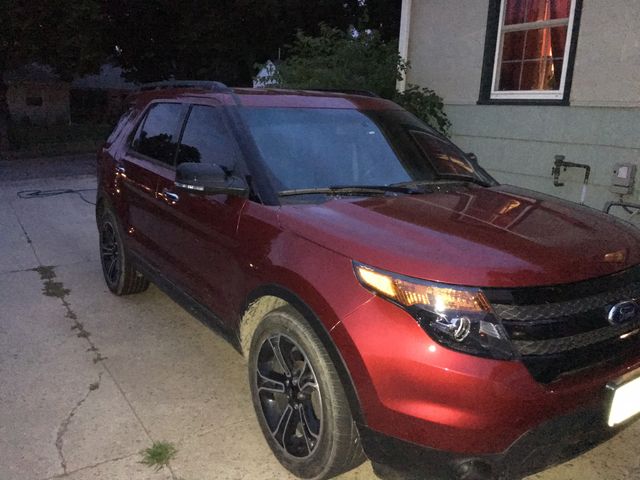2013 Ford Explorer Sport, Ruby Red Metallic Tinted Clear Coat (Red & Orange), All Wheel