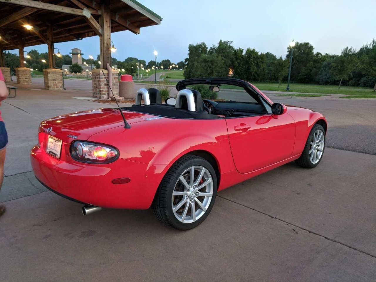 2007 Mazda MX-5 Miata | Sioux Falls, SD, True Red (Red & Orange), Rear Wheel