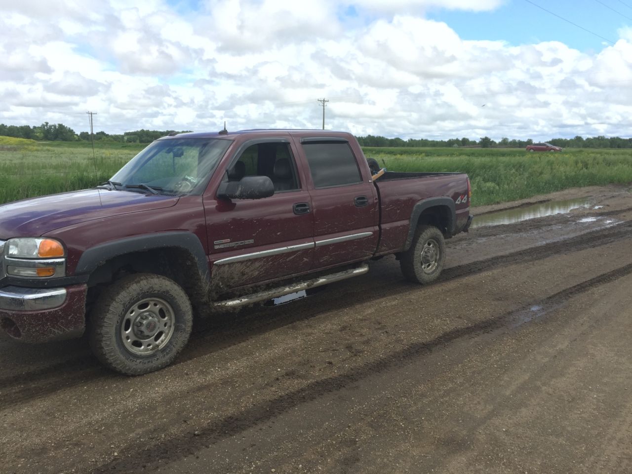 2003 GMC Sierra 2500HD SLT | Sioux Falls, SD, Dark Toreador Red Metallic (Red & Orange), 4 Wheel