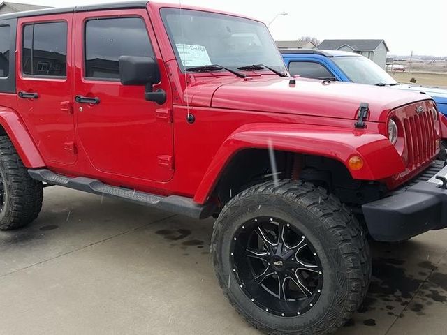 2011 Jeep Wrangler Unlimited Sahara, Flame Red Clear Coat (Red & Orange), 4x4
