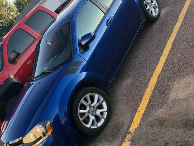 2014 Dodge Avenger, True Blue Pearl Coat (Blue), Front Wheel