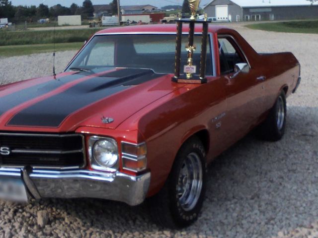 1971 Chevrolet El Camino SS 454, Dark Red, Rear Wheel