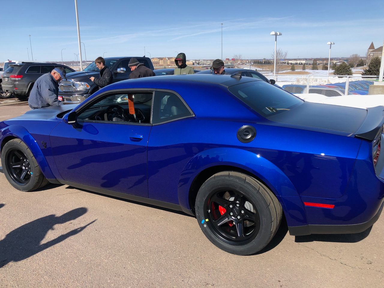 2018 Dodge Challenger SRT Demon | Sioux Falls, SD, Indigo Blue (Blue), Rear Wheel