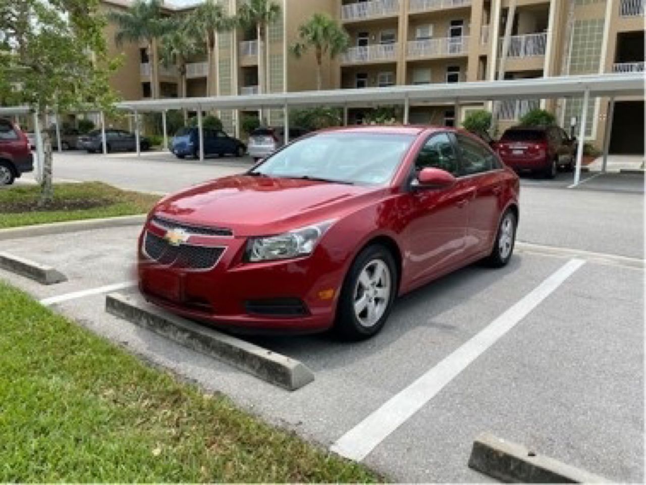 2014 Chevrolet Cruze 1LT Auto | Naples, FL, Crystal Red Tintcoat (Red & Orange), Front Wheel