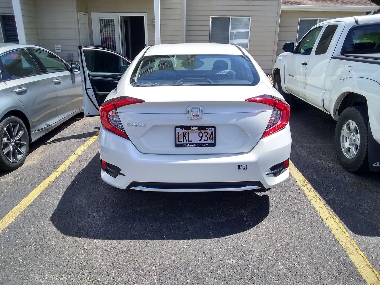 2019 Honda Civic LX | Sioux Falls, SD, Platinum White Pearl (White), Front Wheel