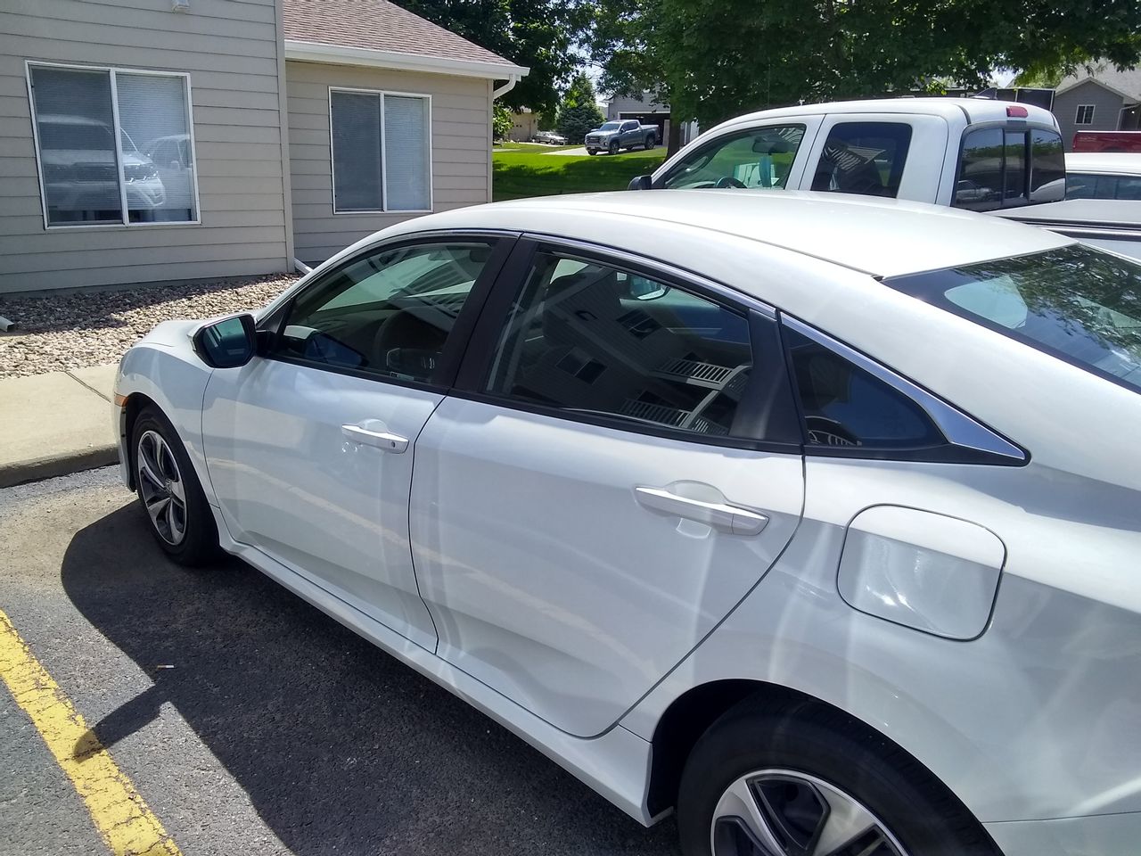 2019 Honda Civic LX | Sioux Falls, SD, Platinum White Pearl (White), Front Wheel