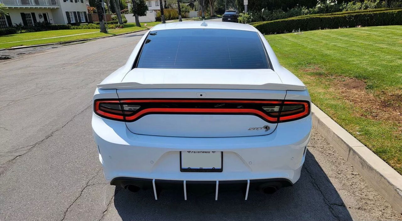 2019 Dodge Charger SRT Hellcat | Los Angeles, CA, White Knuckle Clear Coat (White), Rear Wheel