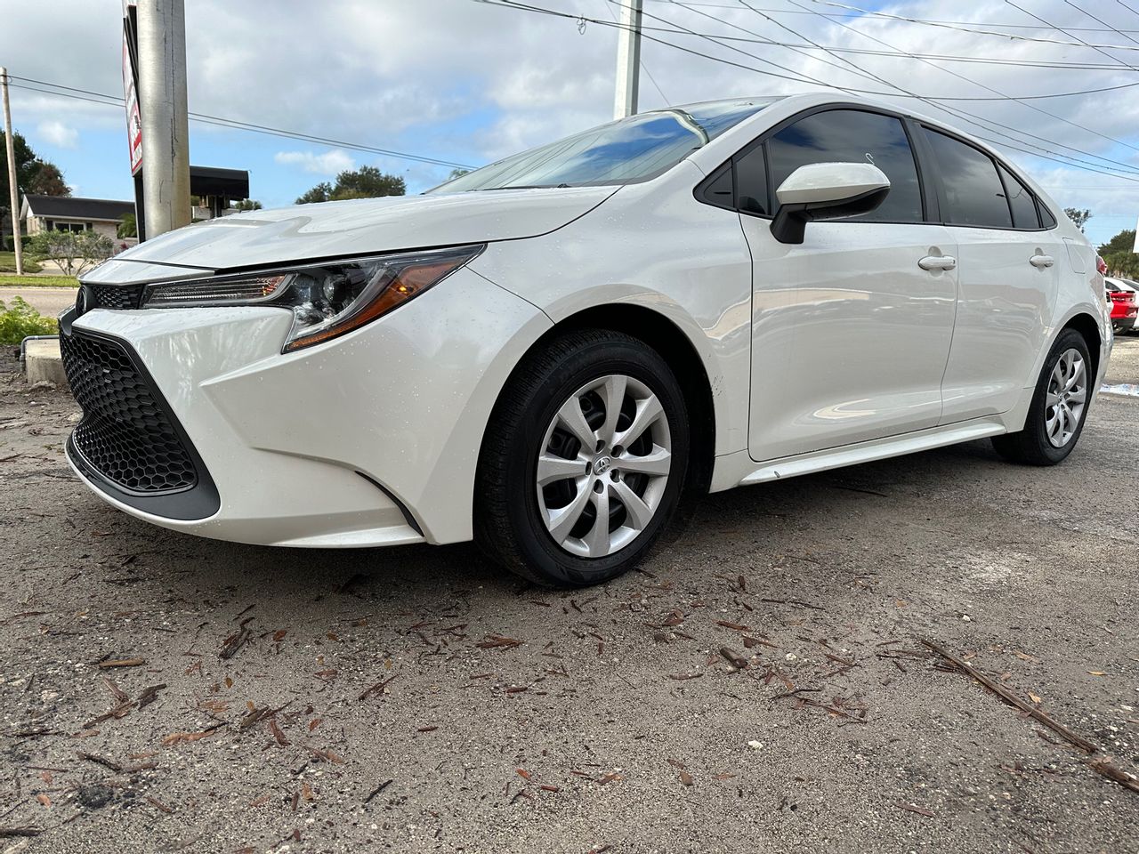 2021 Toyota Corolla LE | Tampa, FL, Blizzard Pearl (White), Front Wheel