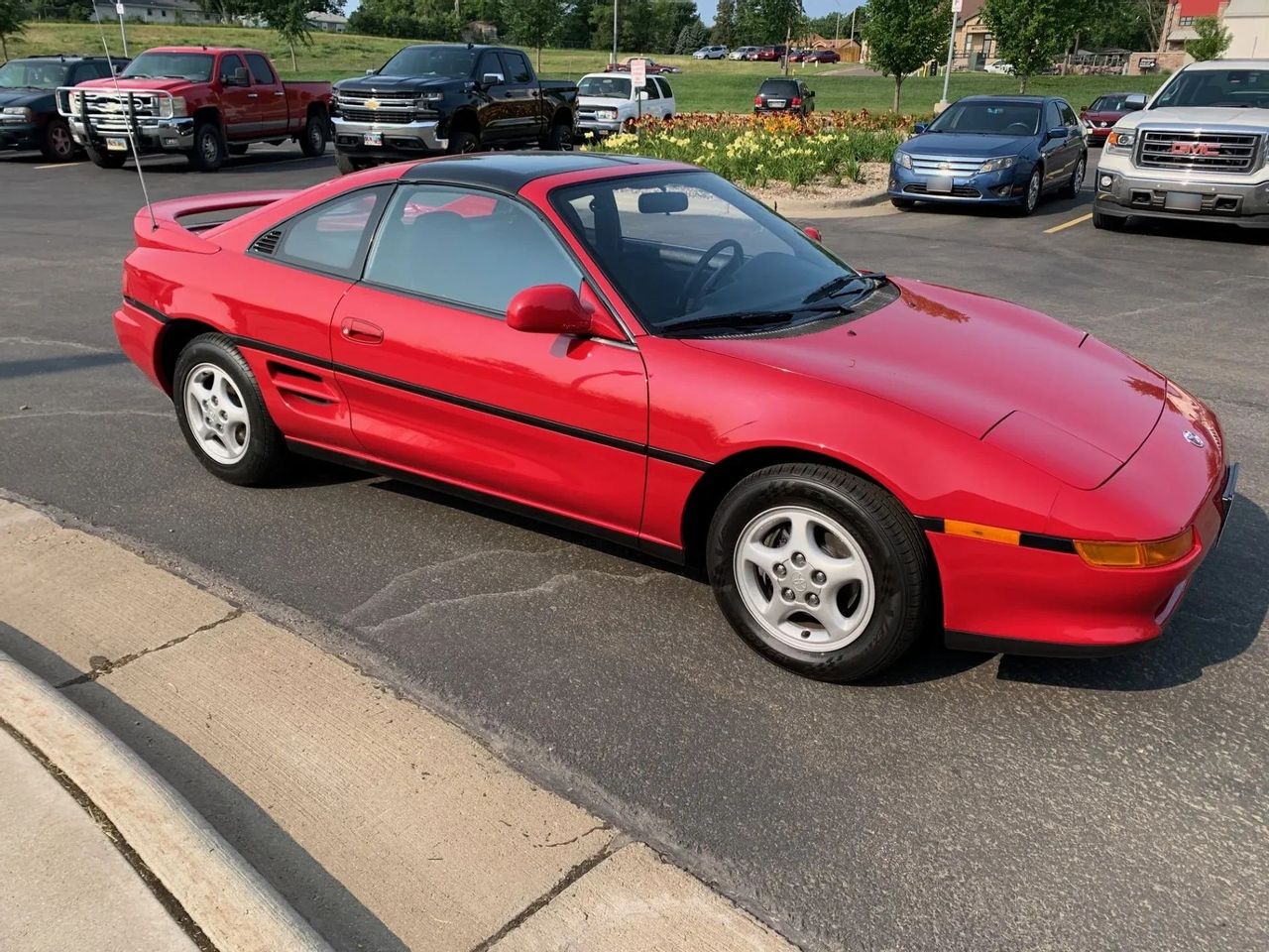 1991 Toyota MR2 Base | Sioux Falls, SD, Crimson Red (Red & Orange), Rear Wheel