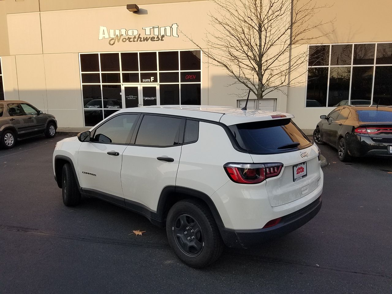 2018 Jeep Compass Sport | Tacoma, WA, Diamond Black Crystal Pearl Coat (Black), Front Wheel