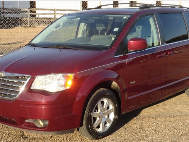 2008 Chrysler Town and Country Touring, Deep Crimson Crystal Pearl (Red & Orange), Front Wheel