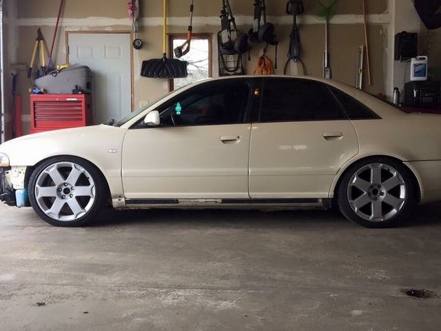 2001 Audi S4 quattro, Casablanca White (White), All Wheel