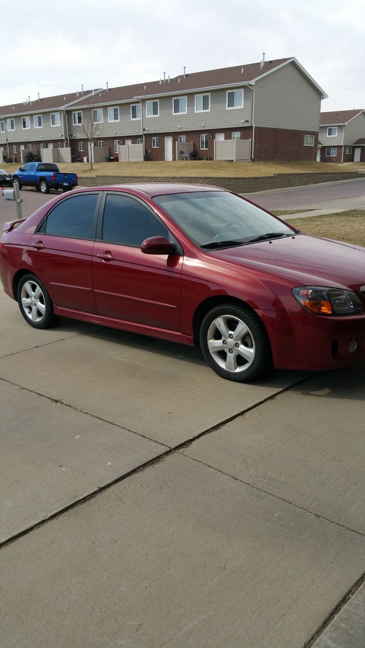 2008 Kia Spectra SX | Sioux Falls, SD, Electric Orange (Red & Orange), Front Wheel