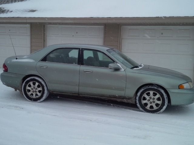 2001 Mazda 626, Silver Frost (Silver), Front Wheel