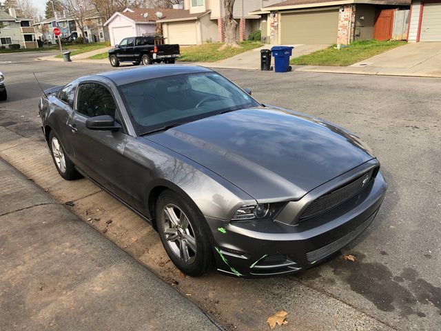 2014 Ford Mustang V6, Sterling Gray Metallic (Gray), Rear Wheel