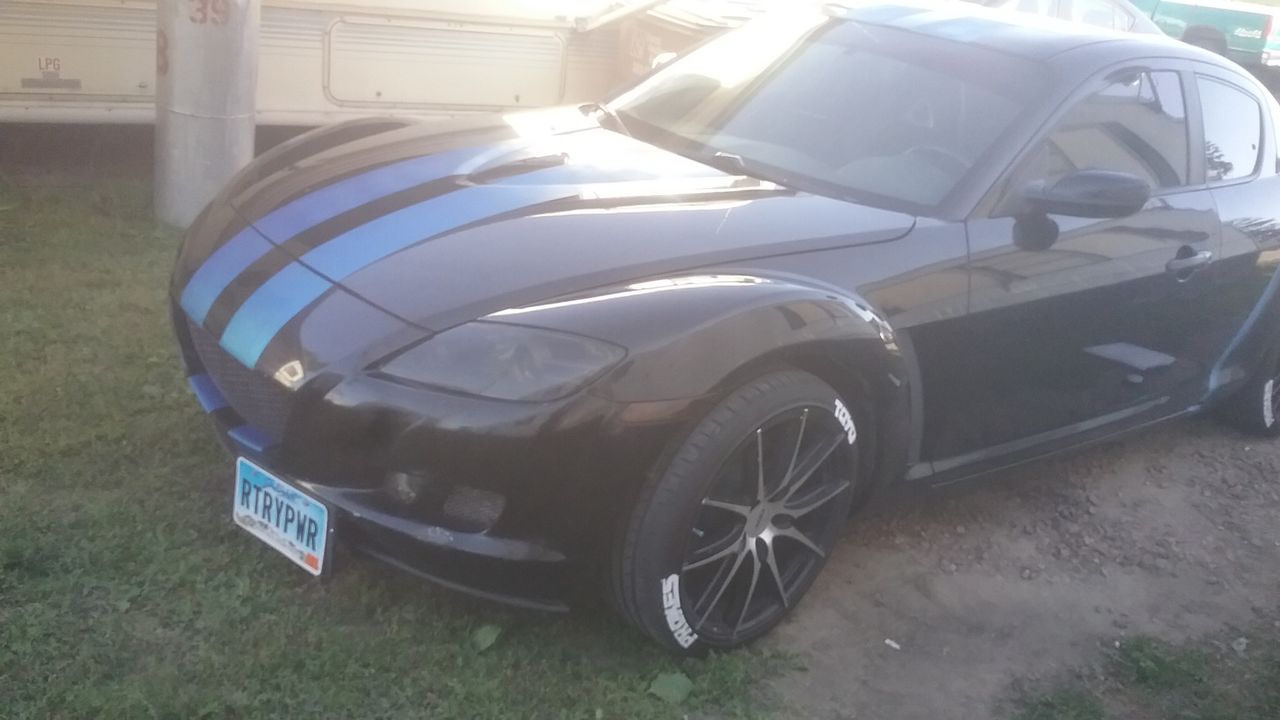 2004 Mazda RX-8 Base | Sioux Falls, SD, Brilliant Black Clearcoat (Black), Rear Wheel