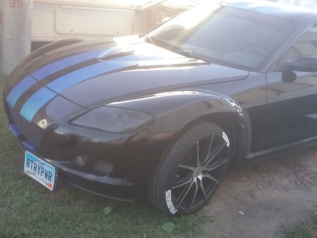 2004 Mazda RX-8 Base, Brilliant Black Clearcoat (Black), Rear Wheel