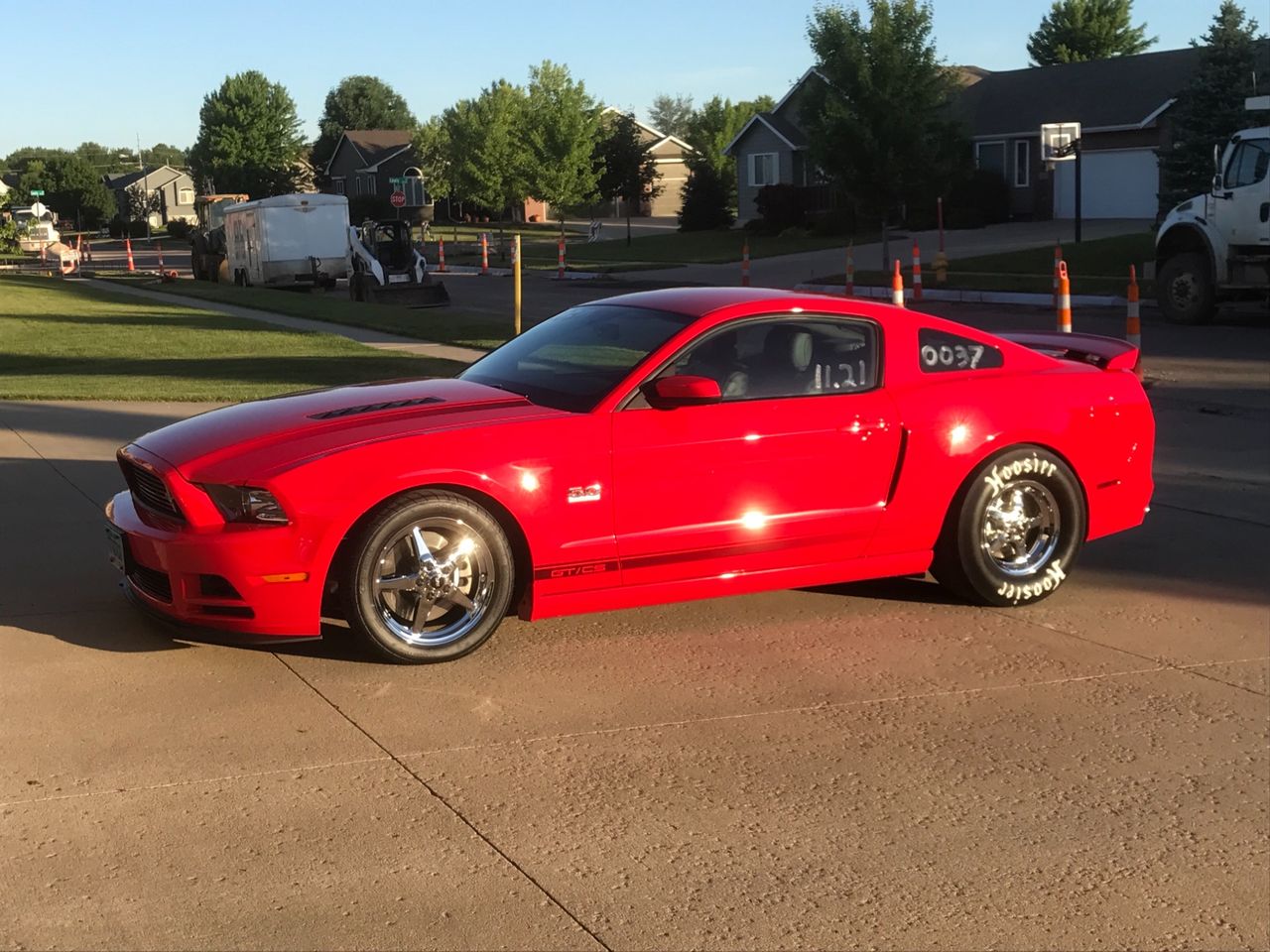 2013 Ford Mustang GT Premium | Sioux Falls, SD, Race Red (Red & Orange), Rear Wheel