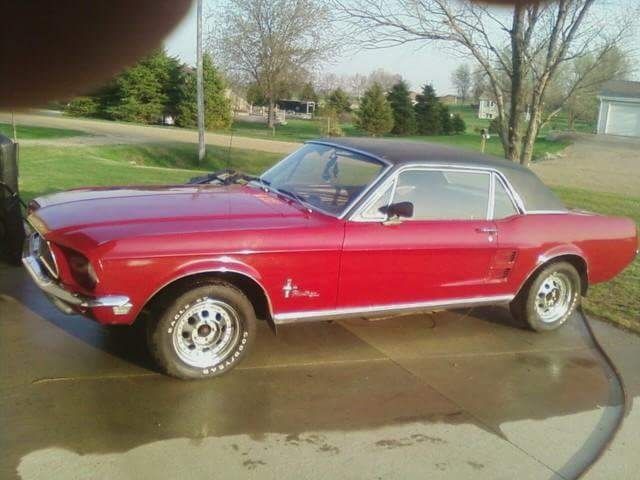 1968 Ford Mustang Coupe, Red & Orange
