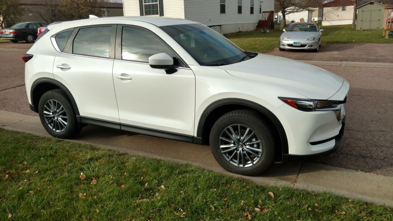 2017 Mazda CX-5 Sport | Sioux Falls, SD, Snowflake White Pearl Mica (White), All Wheel