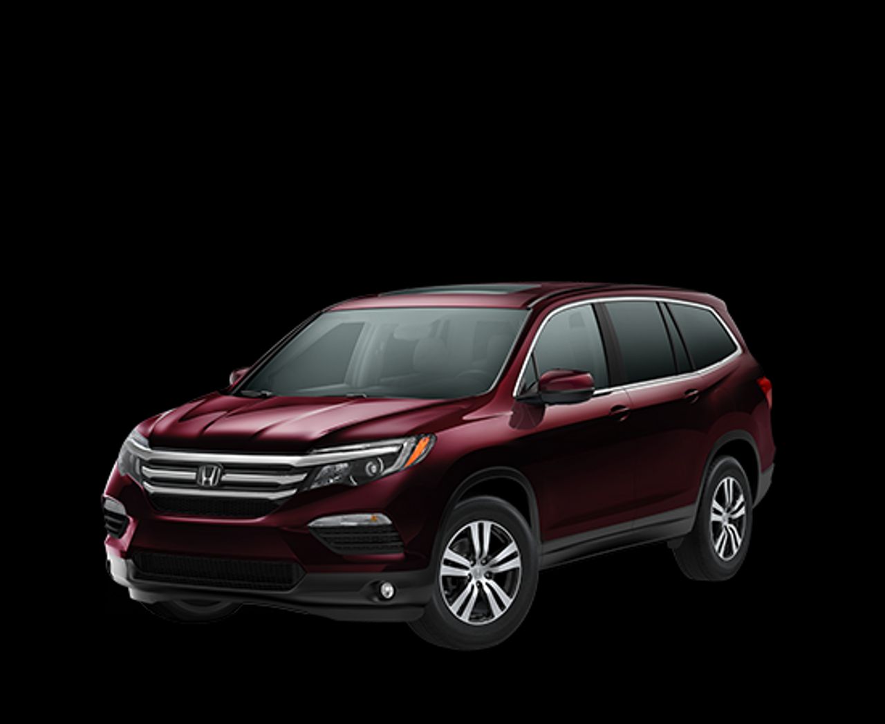 2016 Honda Pilot EX | Sioux Falls, SD, Dark Cherry Pearl (Red & Orange), All Wheel