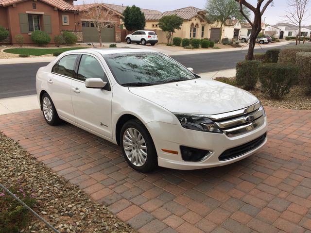 2012 Ford Fusion Hybrid Base, White Platinum Metallic Tri-Coat (White), Front Wheel