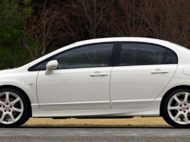 2007 Honda Civic Hybrid, Taffeta White (White), Front Wheel