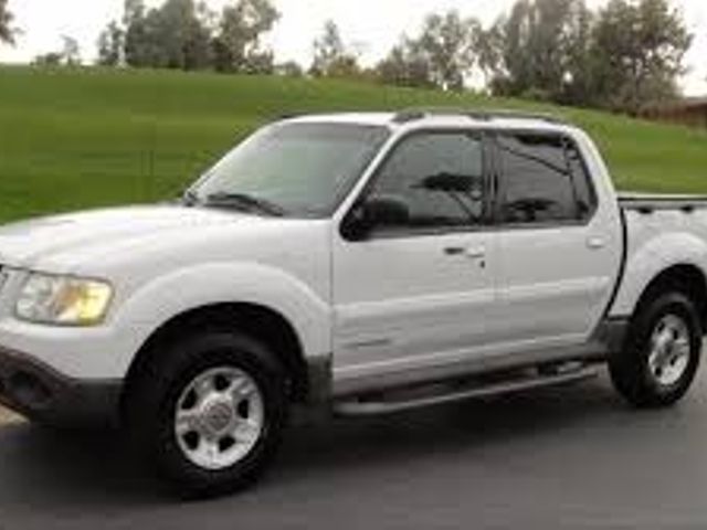 2001 Ford Explorer Sport Trac Base, Oxford White Clearcoat (White), 4 Wheel