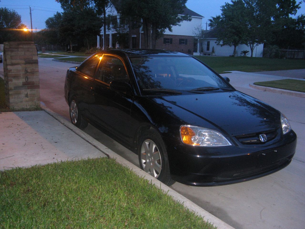 2001 Honda Civic EX | Houston, TX, Nighthawk Black Pearl (Black), Front Wheel