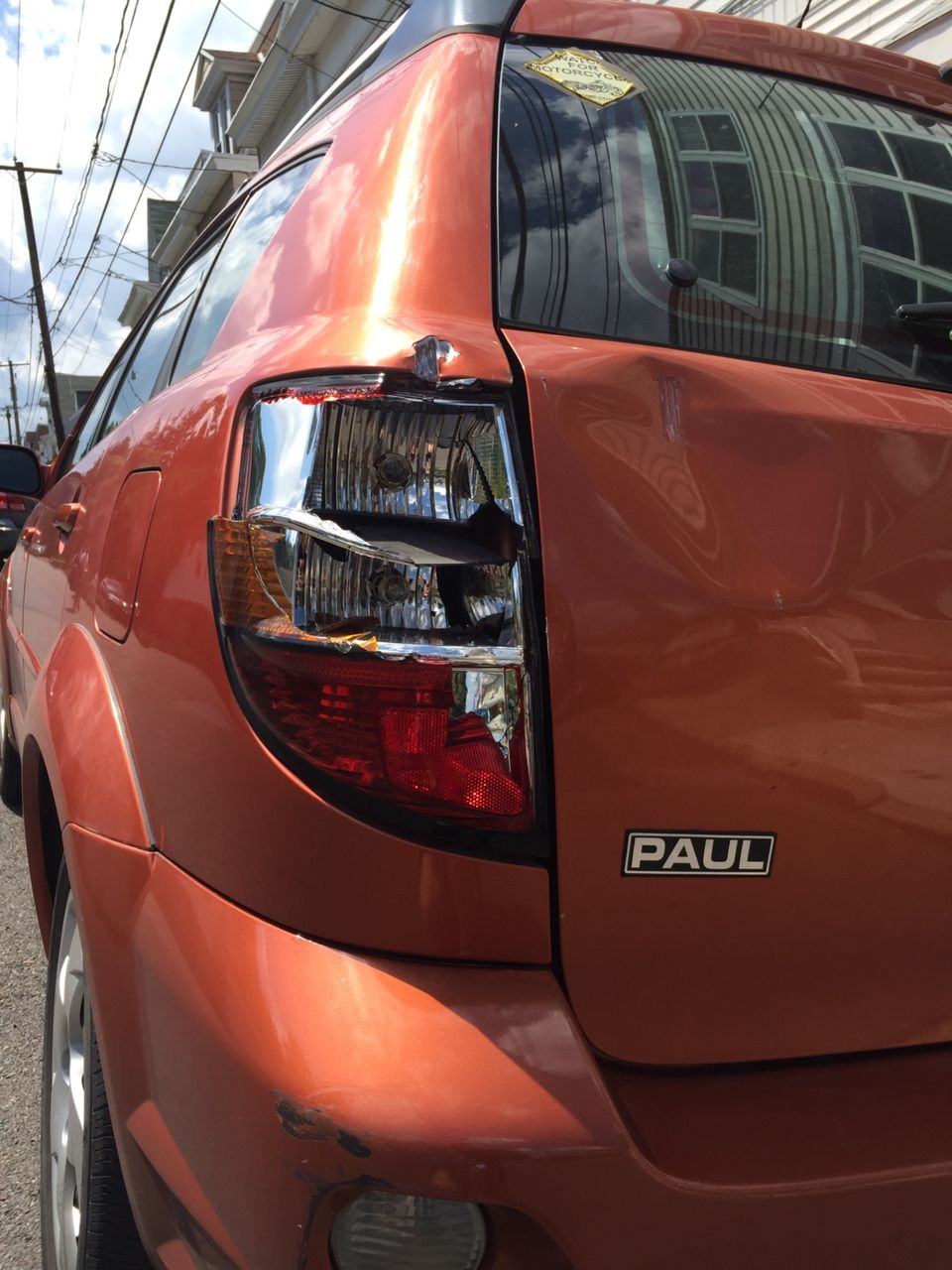 2005 Pontiac Vibe Base | Pottsville, PA, Fusion Orange Metallic (Red & Orange), Front Wheel