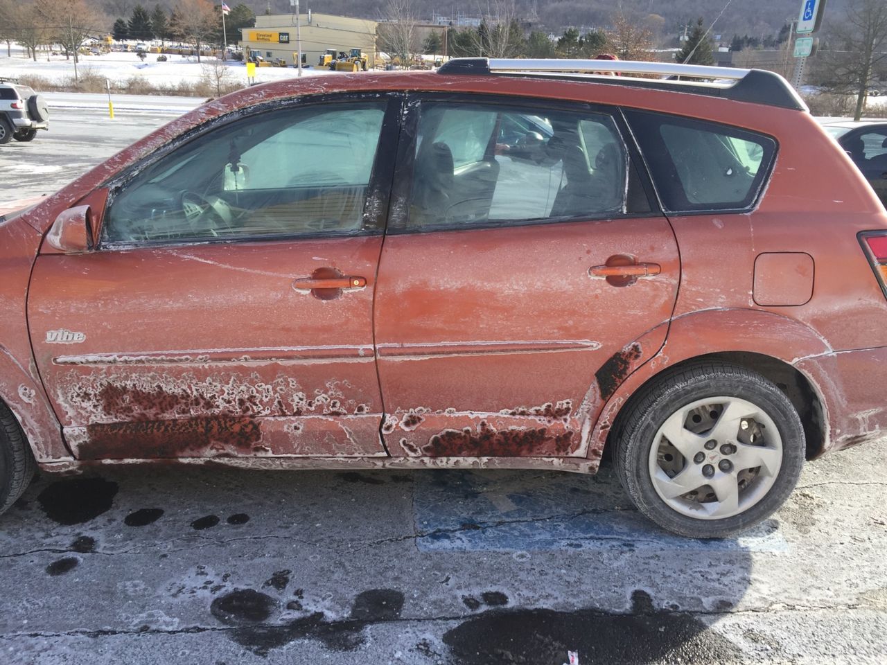 2005 Pontiac Vibe Base | Pottsville, PA, Fusion Orange Metallic (Red & Orange), Front Wheel