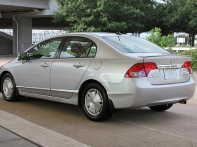 2007 Honda Civic Hybrid, Alabaster Silver Metallic (Silver), Front Wheel