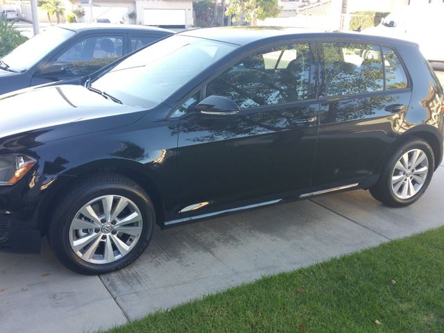 2015 Volkswagen Golf TDI S, Black (Black), Front Wheel