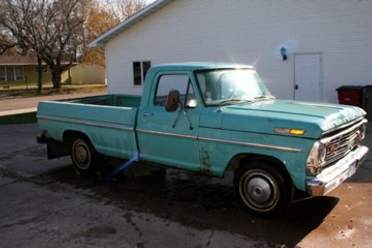 1969 Ford F-100 | Salem, SD, Light Green, Rear Wheel