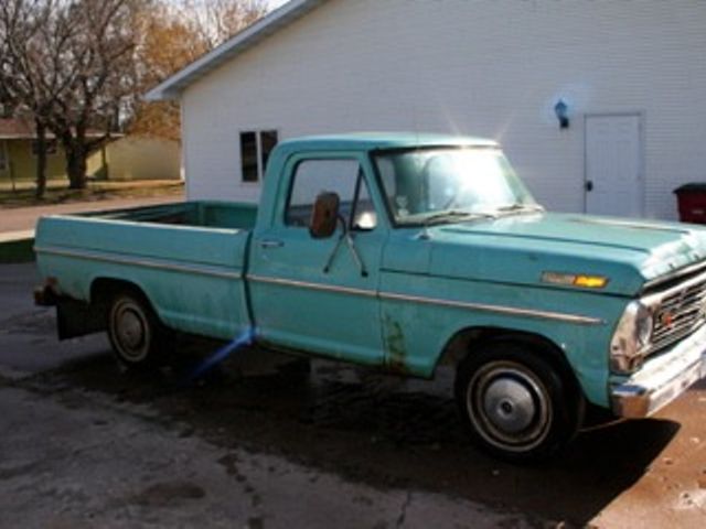 1969 Ford F-100, Light Green, Rear Wheel