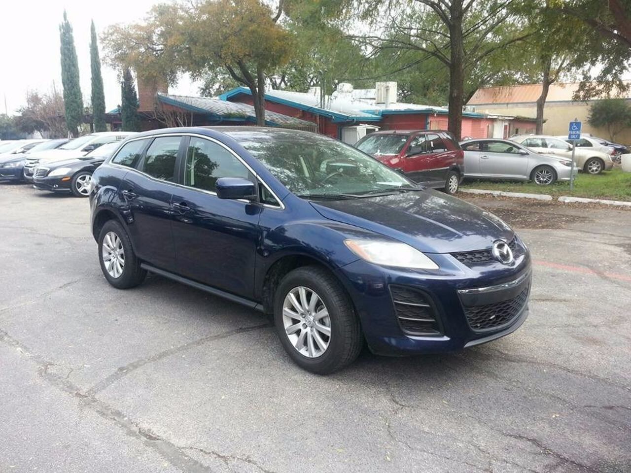 2011 Mazda CX-7 i SV | San Marcos, TX, Stormy Blue Mica (Blue), Front Wheel