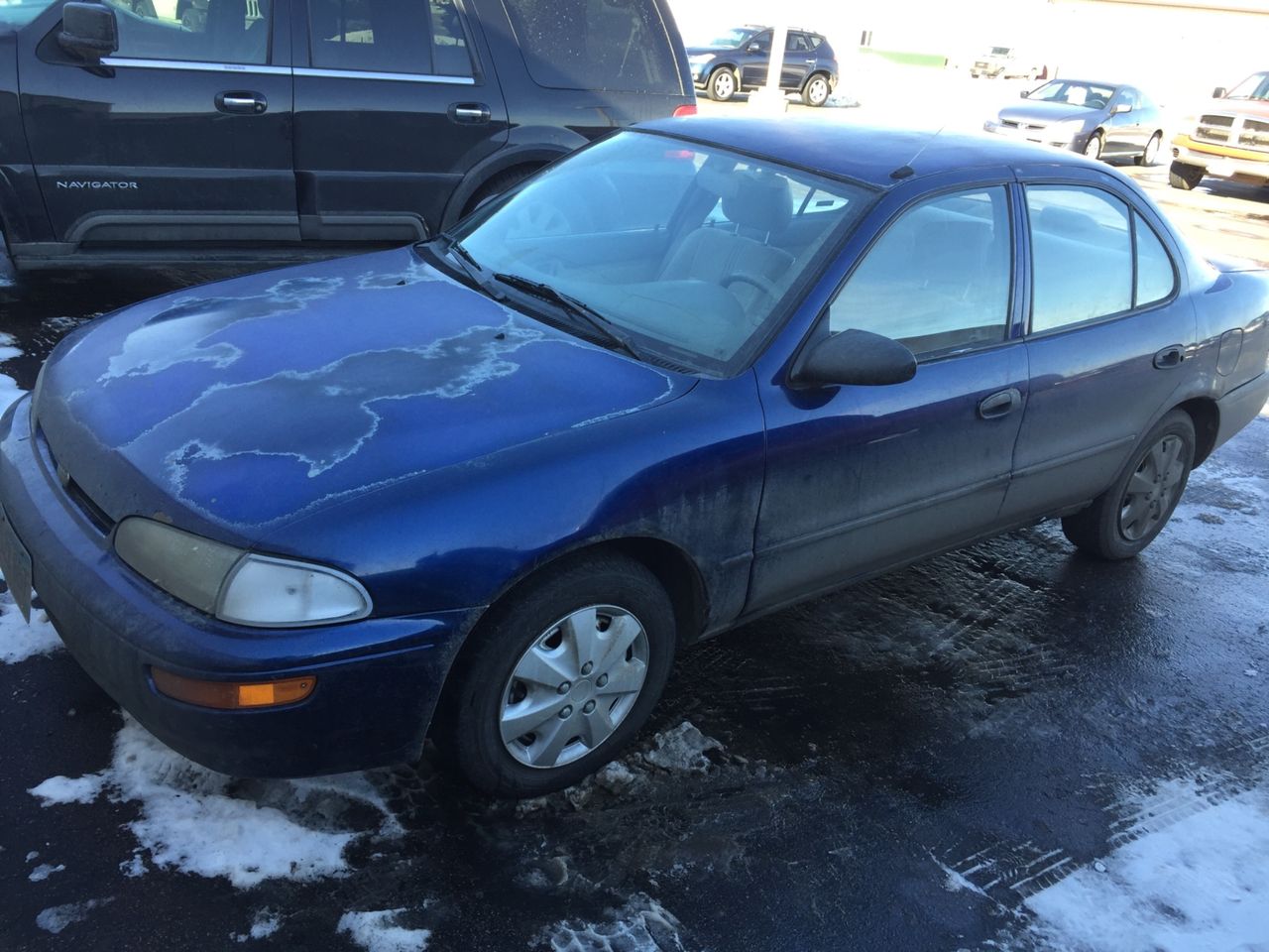 1996 Geo Prizm Base | Sioux Falls, SD, Pacific Blue Pearl Metallic (Blue), Front Wheel