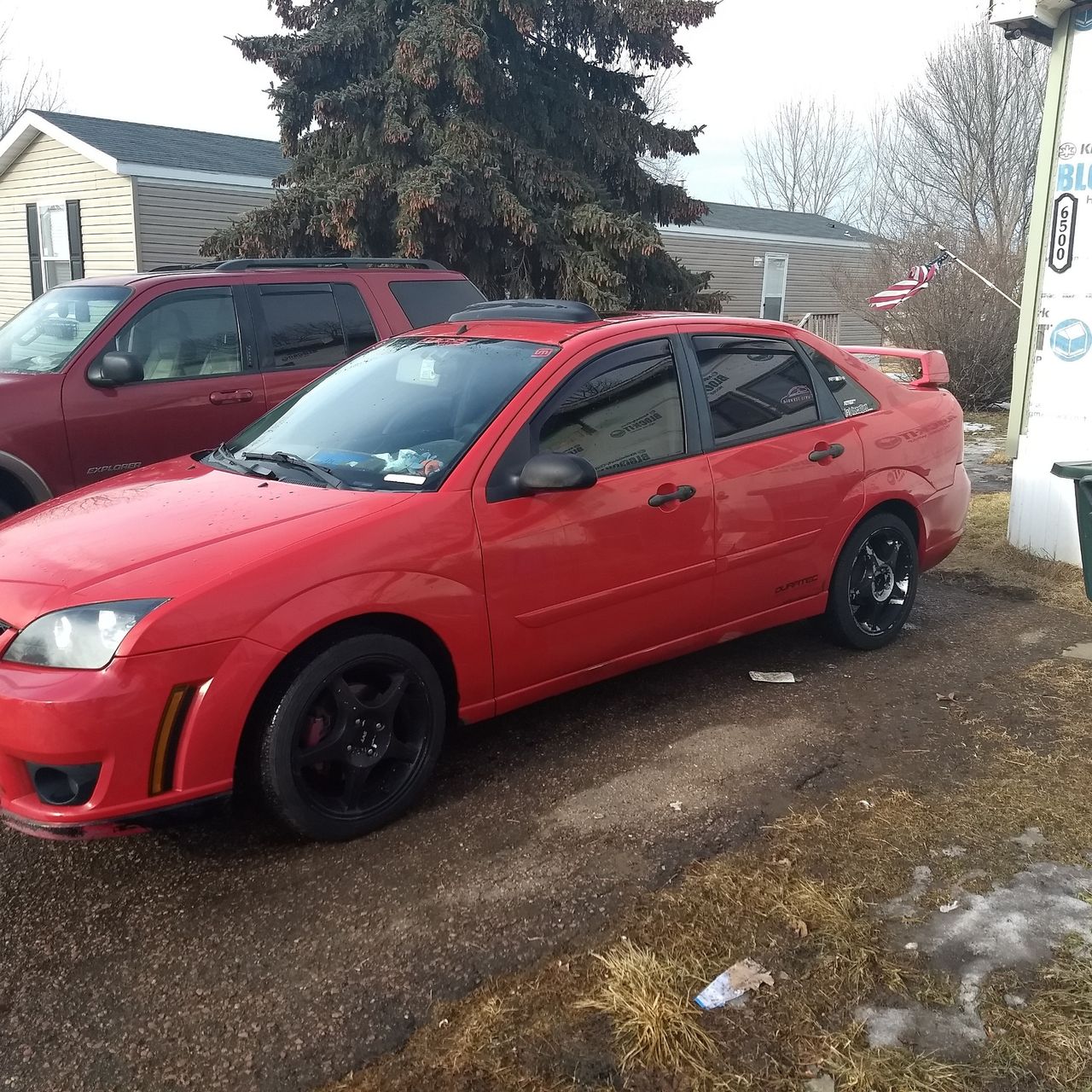 2006 Ford Focus ZX4 SES | Sioux Falls, SD, Infra-Red Clearcoat (Red & Orange), Front Wheel