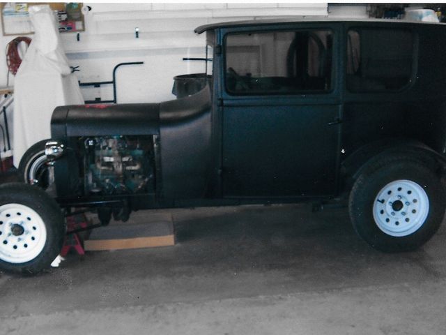 1926 Ford Model T, Black, Rear Wheel