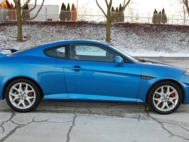 2007 Hyundai Tiburon SE, Vivid Blue (Blue), Front Wheel