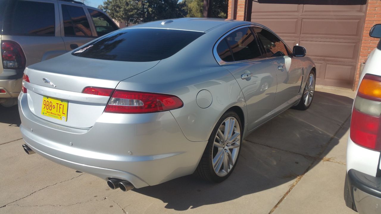 2011 Jaguar XF XFR | Albuquerque, NM, Liquid Silver Metallic (Silver), Rear Wheel