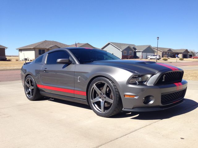 2011 Ford Shelby GT500 Base, Sterling Gray Clearcoat Metallic (Gray), Rear Wheel