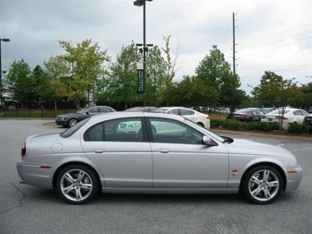 2005 Jaguar S-Type R Base, Platinum (Silver), Rear Wheel