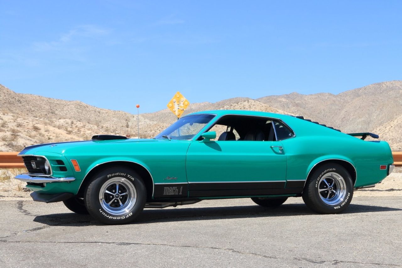 1970 Ford Mustang Mach1 | Desert Hot Springs, CA, Green, Rear Wheel