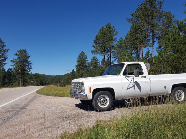 1977 Chevrolet C/K 20 Series Silverado/Camper Special, White, Rear Wheel