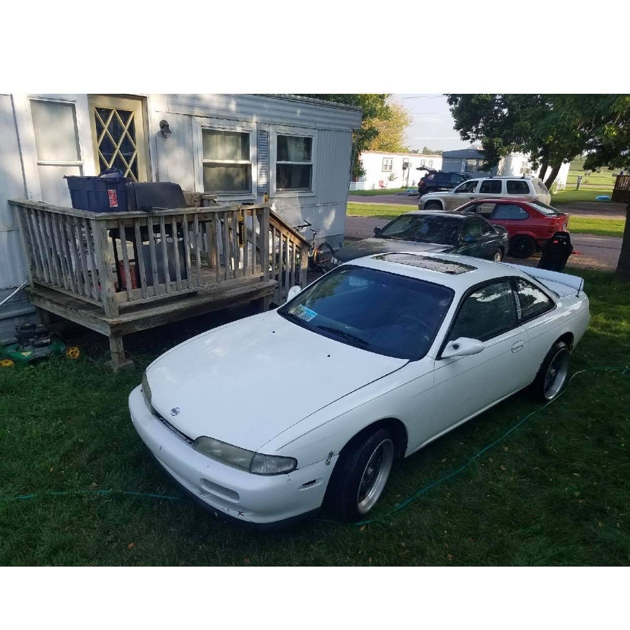 1995 Nissan 240SX Base | Watertown, SD, Aspen White Pearlglow (White), Rear Wheel