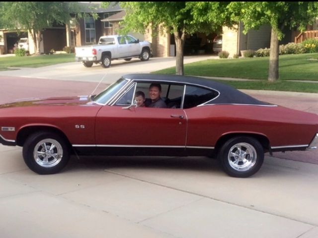 1968 Chevrolet Chevelle SS396, Maroon, Rear Wheel