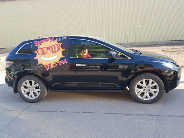 2007 Mazda CX-7 Touring, Brilliant Black Clearcoat (Black), Front Wheel